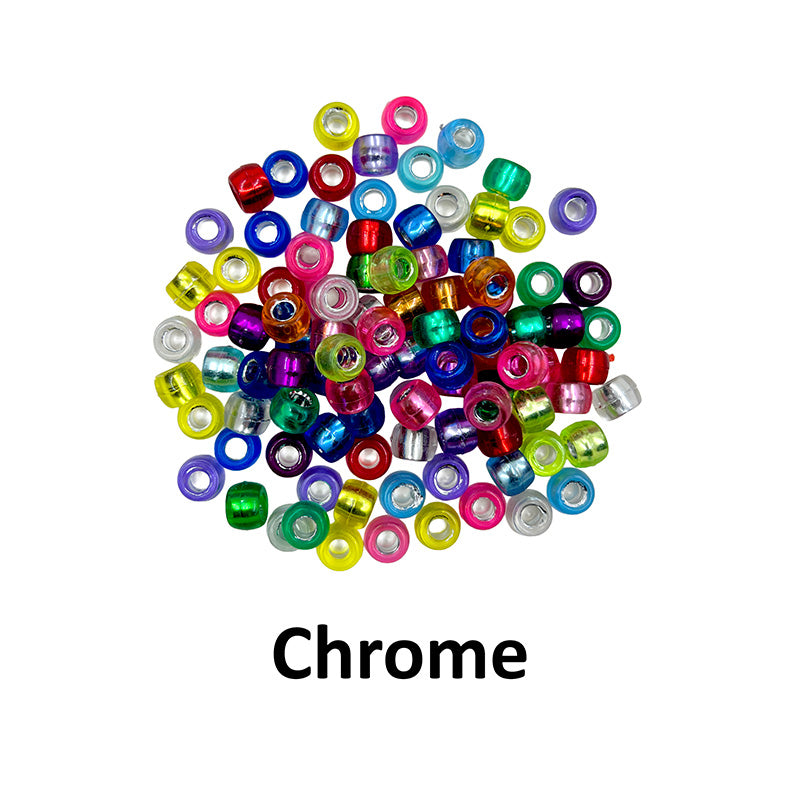 Colourful Pony Beads (100pcs/pkt)