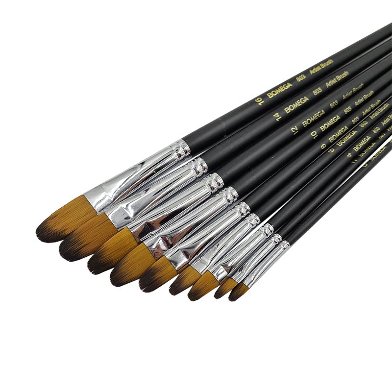 Nylon Artist Brush Set #803 / #804 (9pcs/pack)