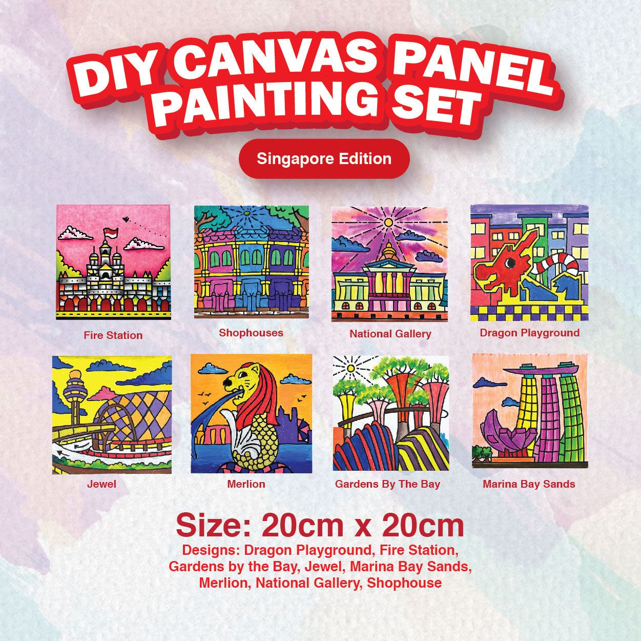 Canvas Panel Painting Set (Singapore Edition)