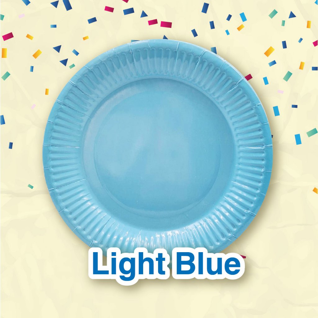 Coloured Paper Plate 7" (10pcs/pkt)