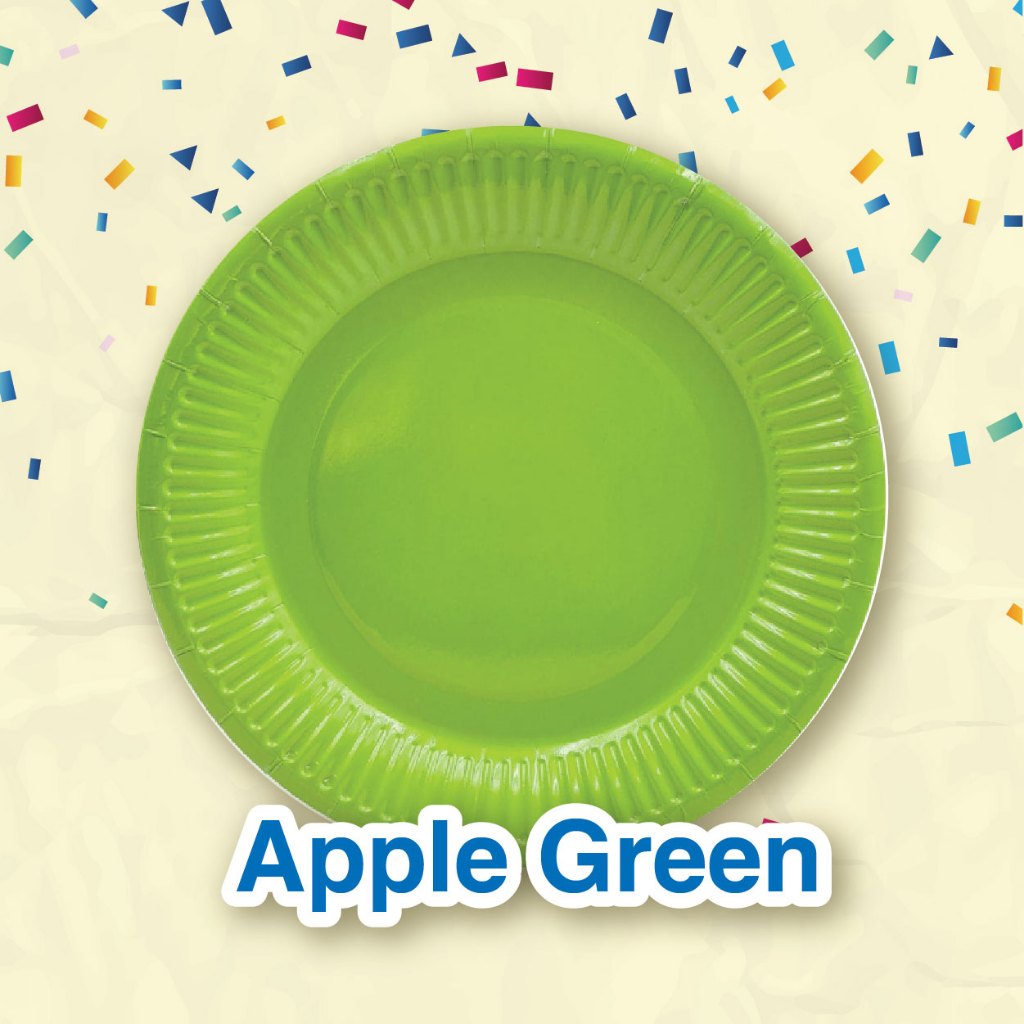 Coloured Paper Plate 7" (10pcs/pkt)