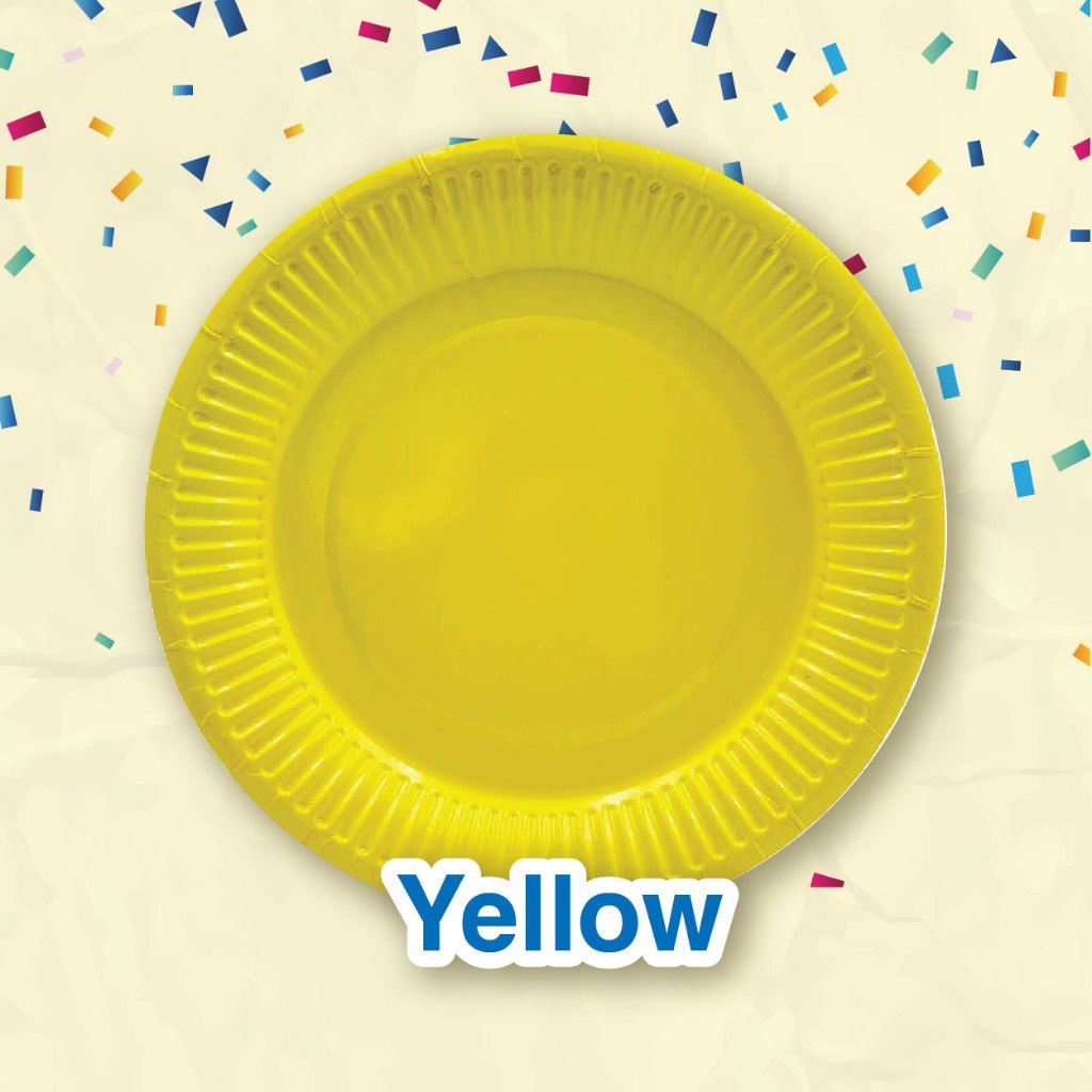 Coloured Paper Plate 7" (10pcs/pkt)