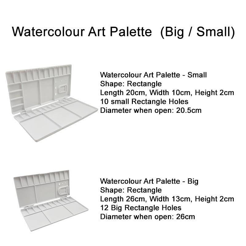 Painting Materials (Nylon Brush / Art Palette / Coloured Pail)