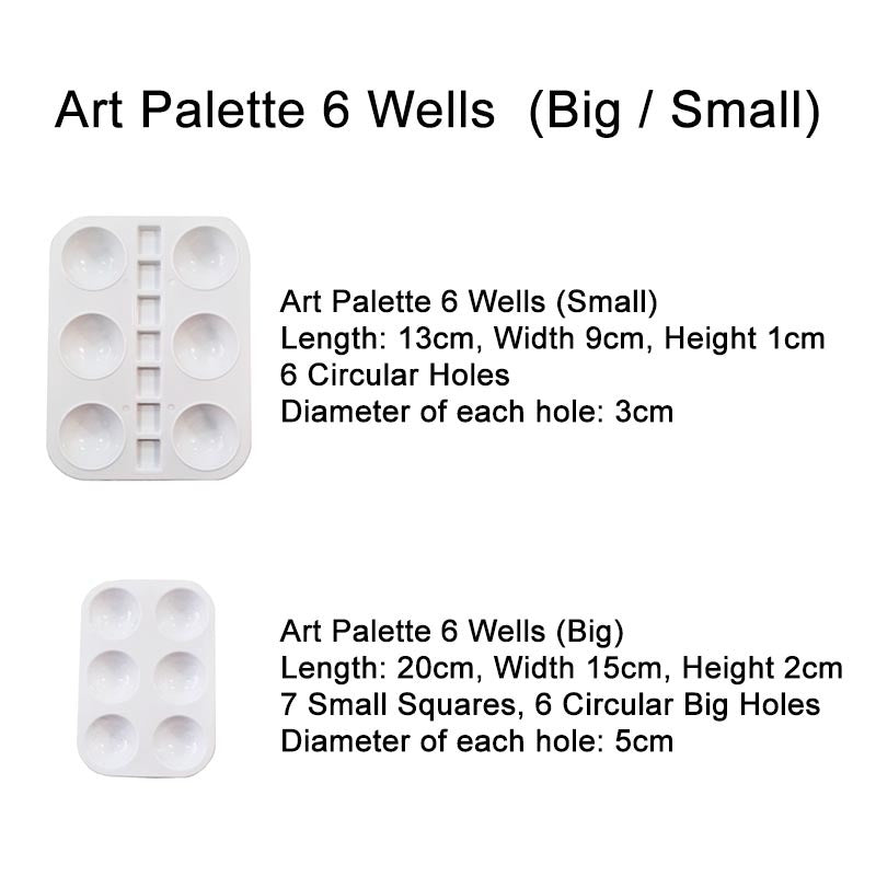 Painting Materials (Nylon Brush / Art Palette / Coloured Pail)