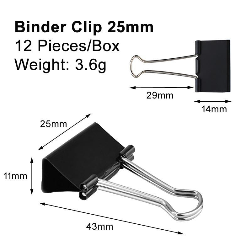 Metal Binder Clip / Paper Clip / Colourful Push Pin