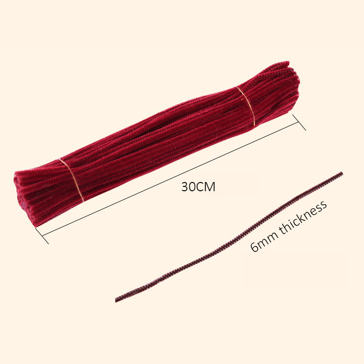 Colourful Chenille Stem 6mm (10-20pcs/pkt)