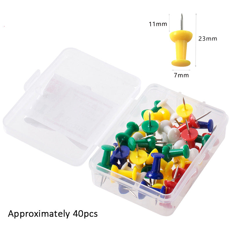 Metal Binder Clip / Paper Clip / Colourful Push Pin