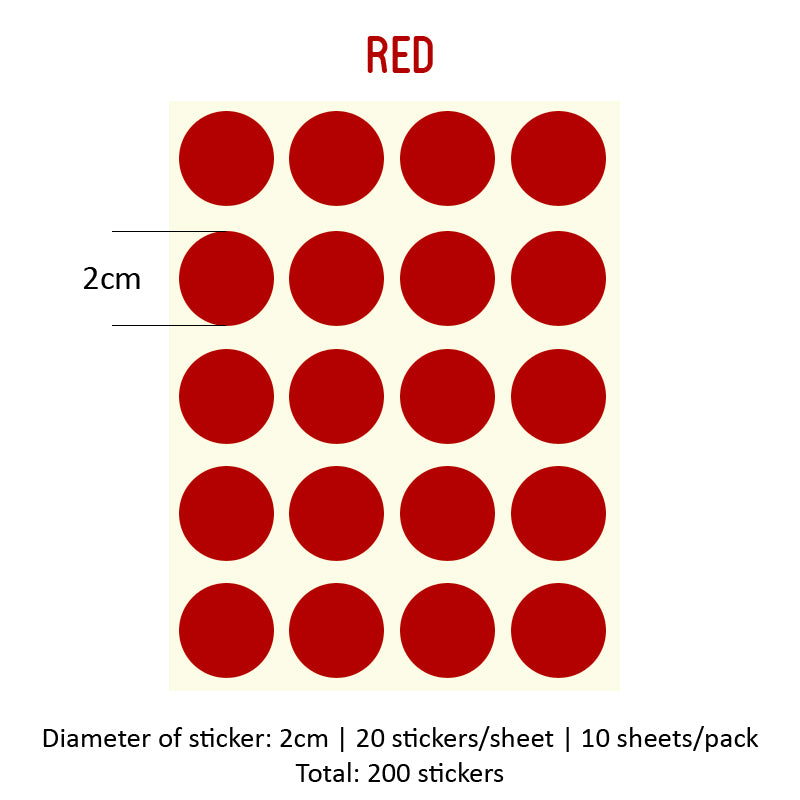 Round Dot Stickers