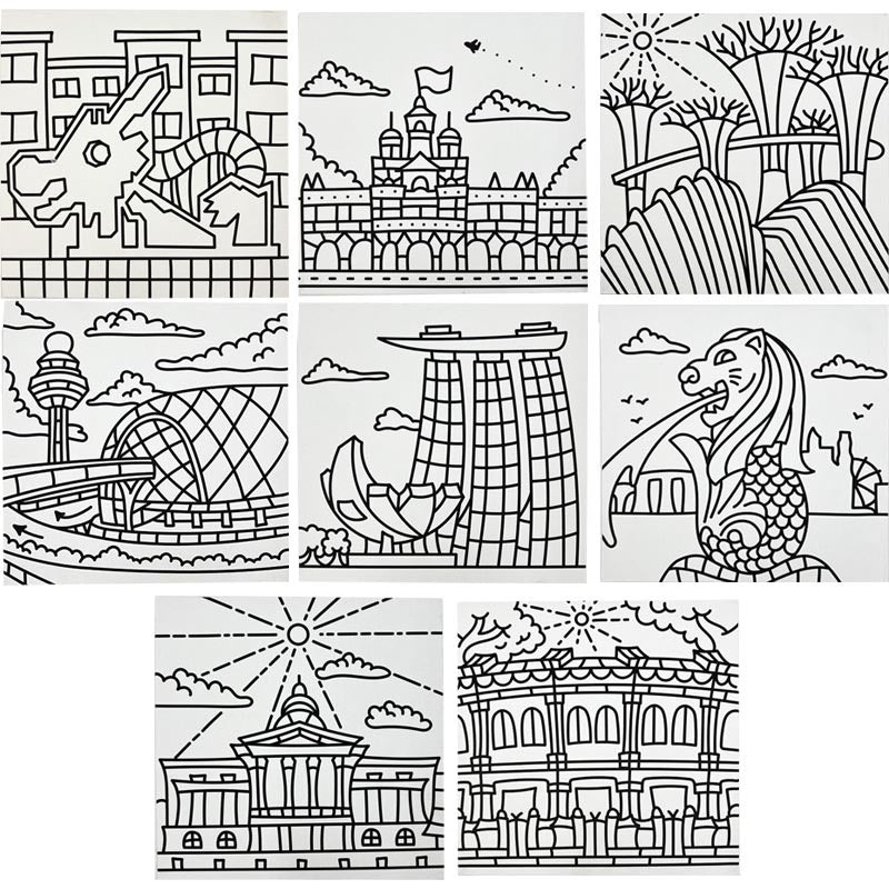 Canvas Panel Painting Set (Singapore Edition)