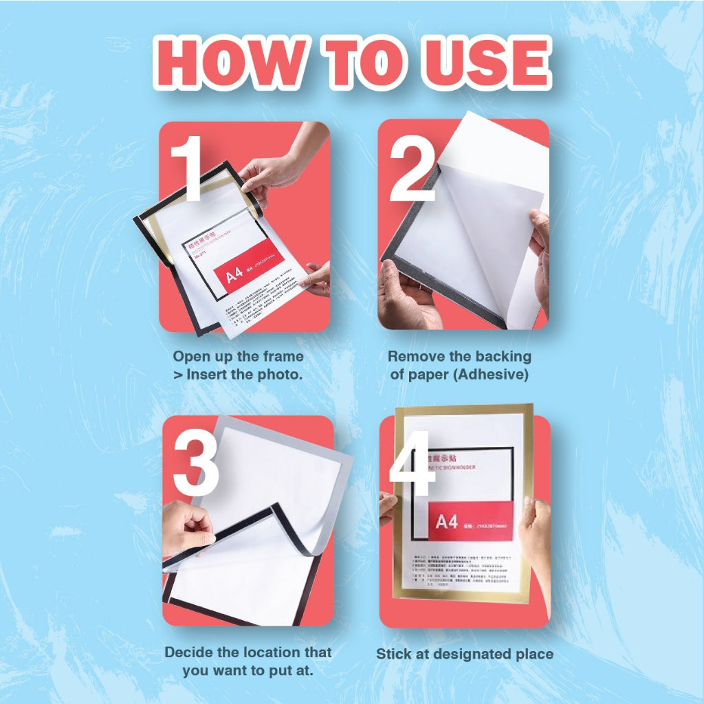 Magnetic Frame (Adhesive) A3/A4/A5/A6