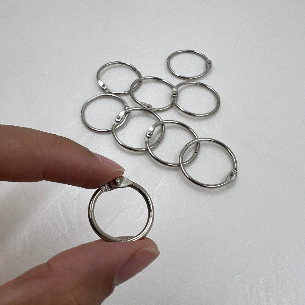 Hinged O Ring / Metal Ring / Jump Ring / Keychain