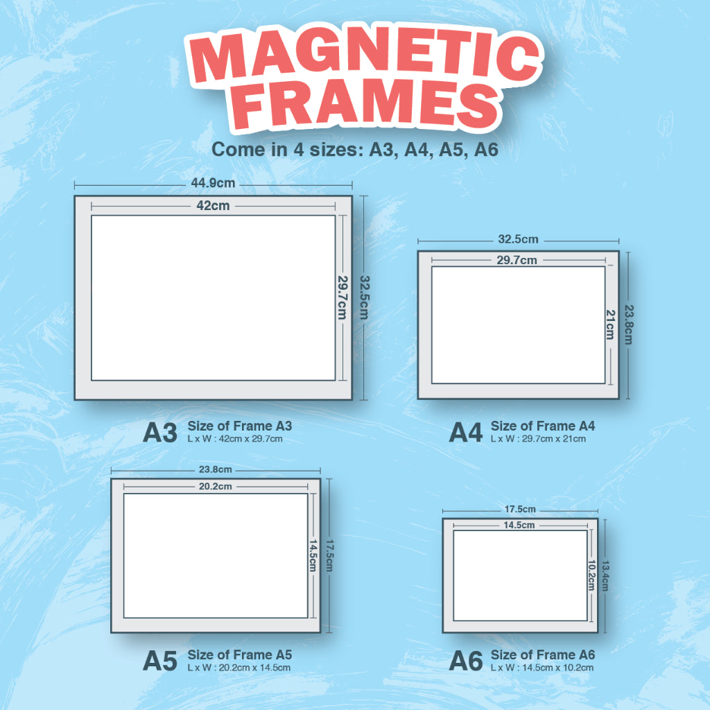 Magnetic Frame (Adhesive) A3/A4/A5/A6