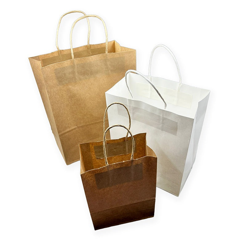 Kraft Paper Bag with Handle (10pcs/pack)