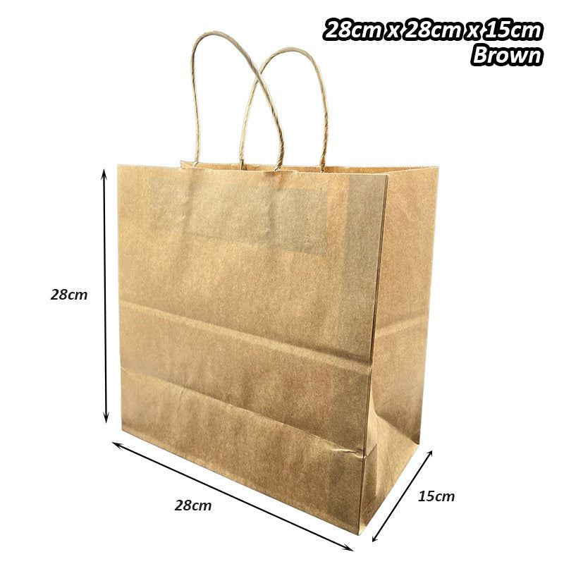 Kraft Paper Bag with Handle (10pcs/pack)