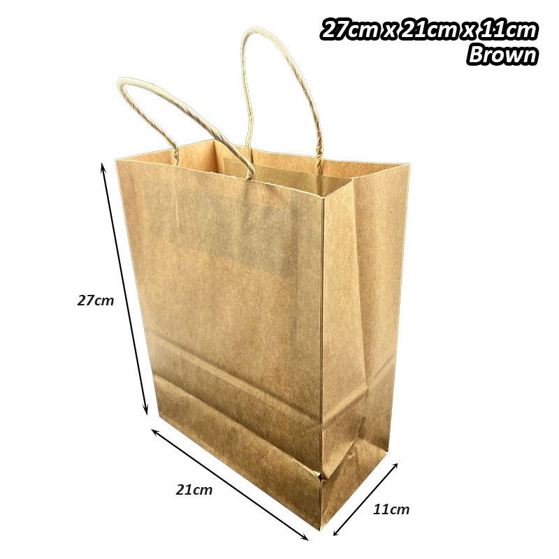 Kraft Paper Bag with Handle (10pcs/pack)