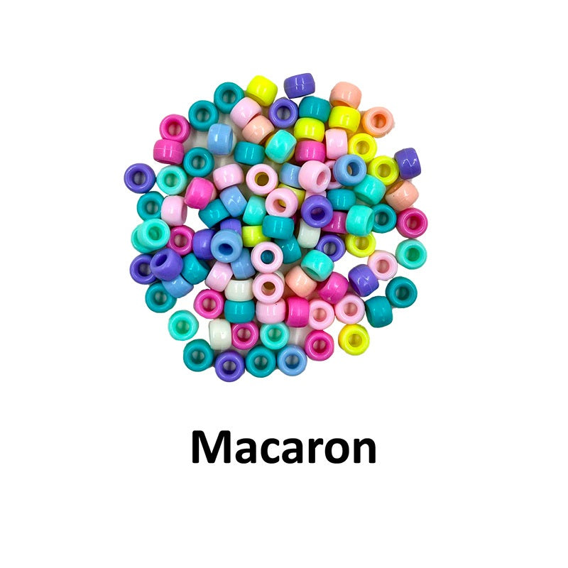 Colourful Pony Beads (100pcs/pkt)