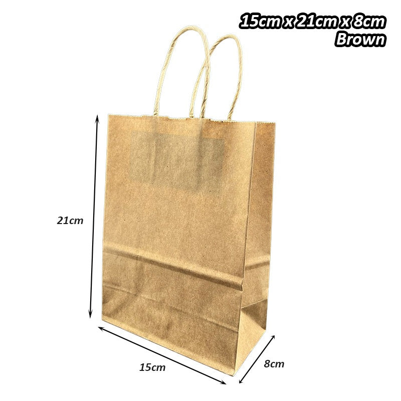 Kraft Paper Bag with Handle (10pcs/pack)