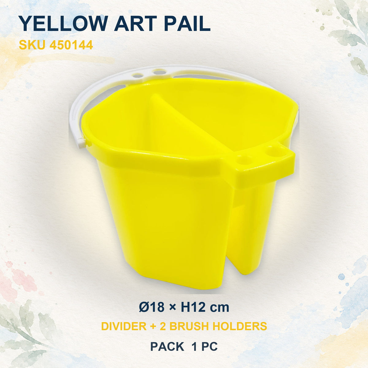 Art Palette and Pails - Yellow Art Pail (SKU 450144)