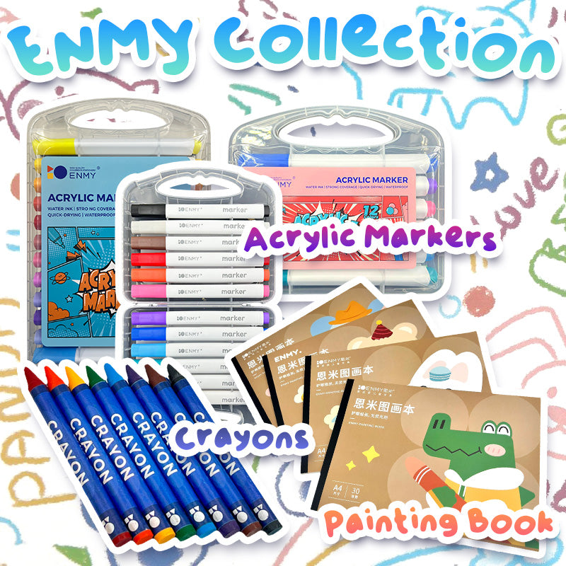 ENMY Collection (Acrylic Markers / Crayons / Painting Book)