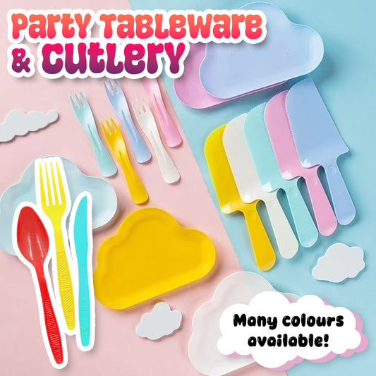 Plastic Party Tableware (Spoon / Fork / Knife)