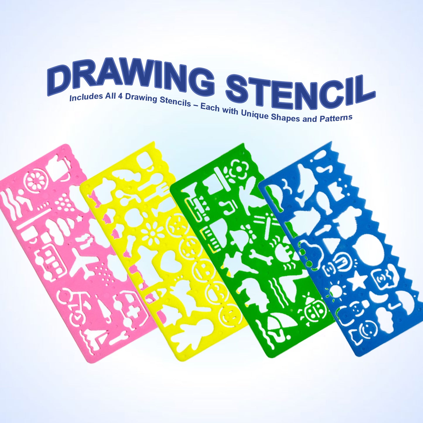 🇸🇬📦🚚 Geometry Ruler | Stencil Ruler | Spirograph | Design Ruler | Mathematical Ruler Set | Protractor | Drawing Ruler