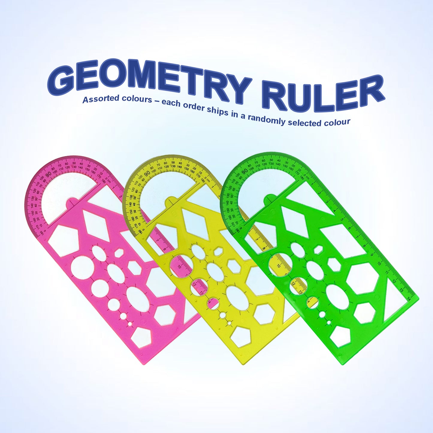 🇸🇬📦🚚 Geometry Ruler | Stencil Ruler | Spirograph | Design Ruler | Mathematical Ruler Set | Protractor | Drawing Ruler