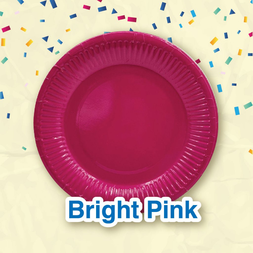 Coloured Paper Plate 7" (10pcs/pkt)
