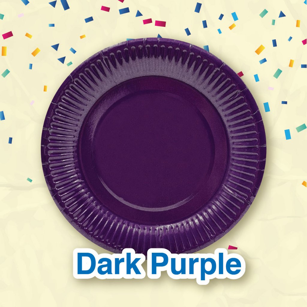 Coloured Paper Plate 7" (10pcs/pkt)