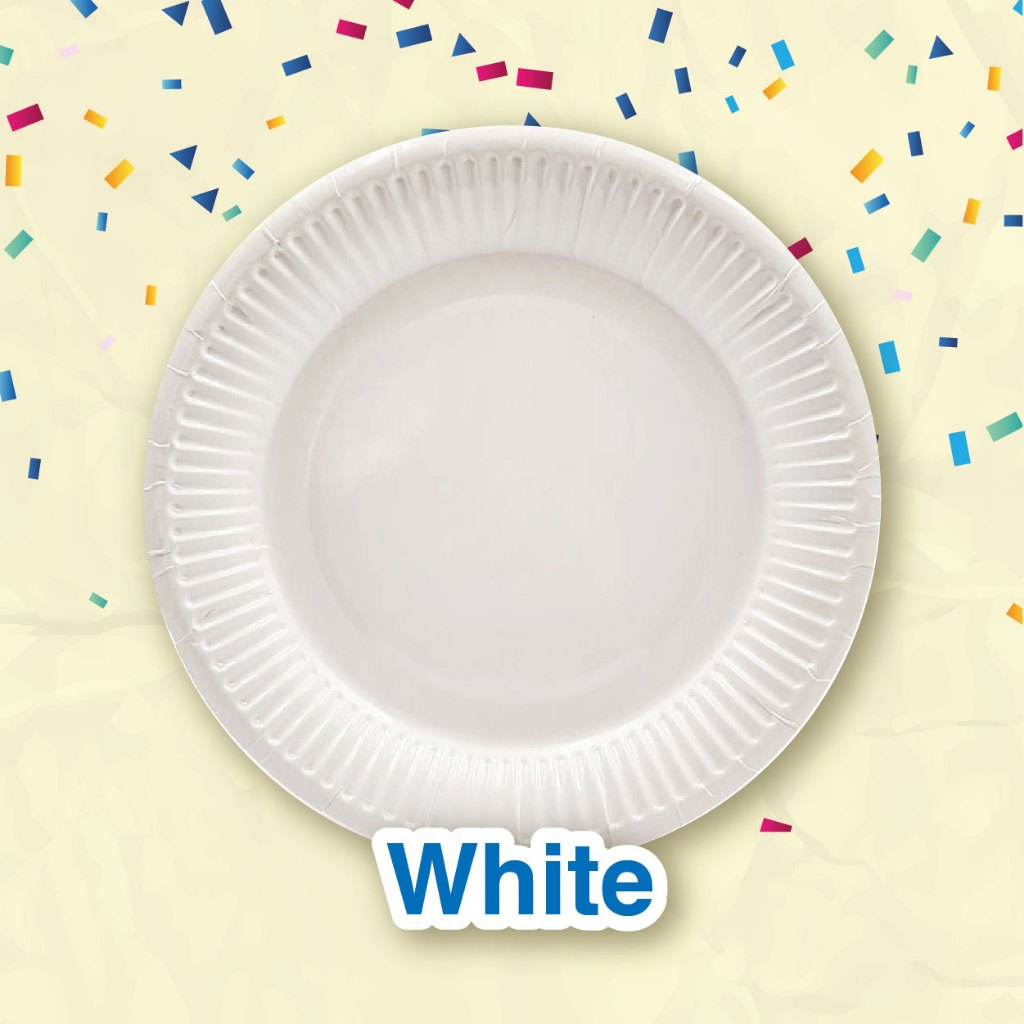 Coloured Paper Plate 7" (10pcs/pkt)