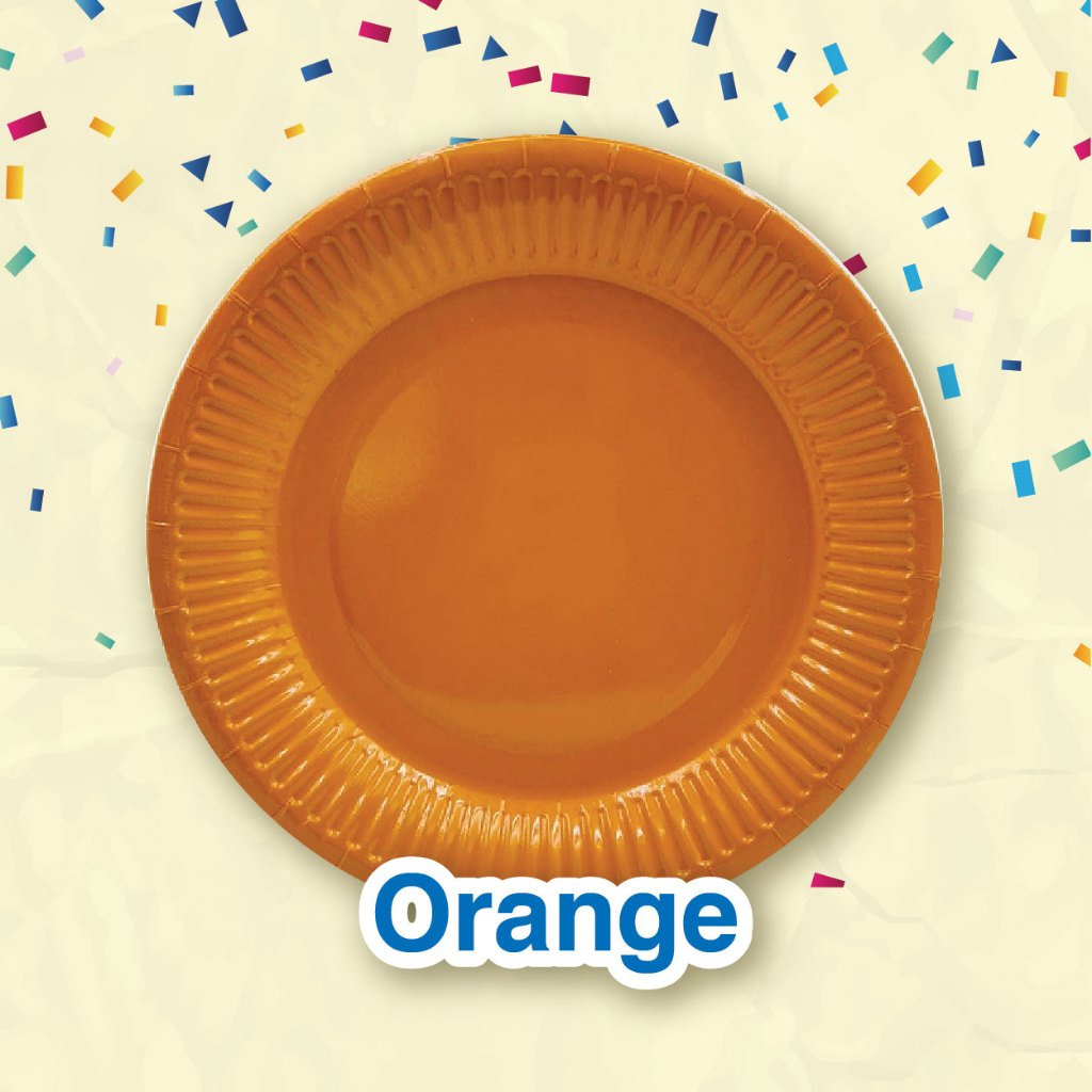 Coloured Paper Plate 7" (10pcs/pkt)