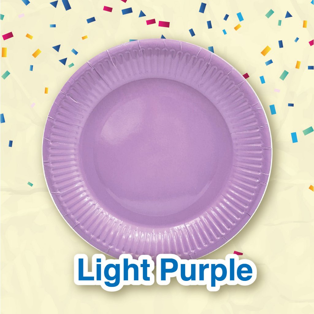 Coloured Paper Plate 7" (10pcs/pkt)