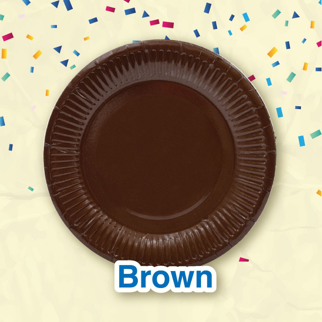 Coloured Paper Plate 7" (10pcs/pkt)