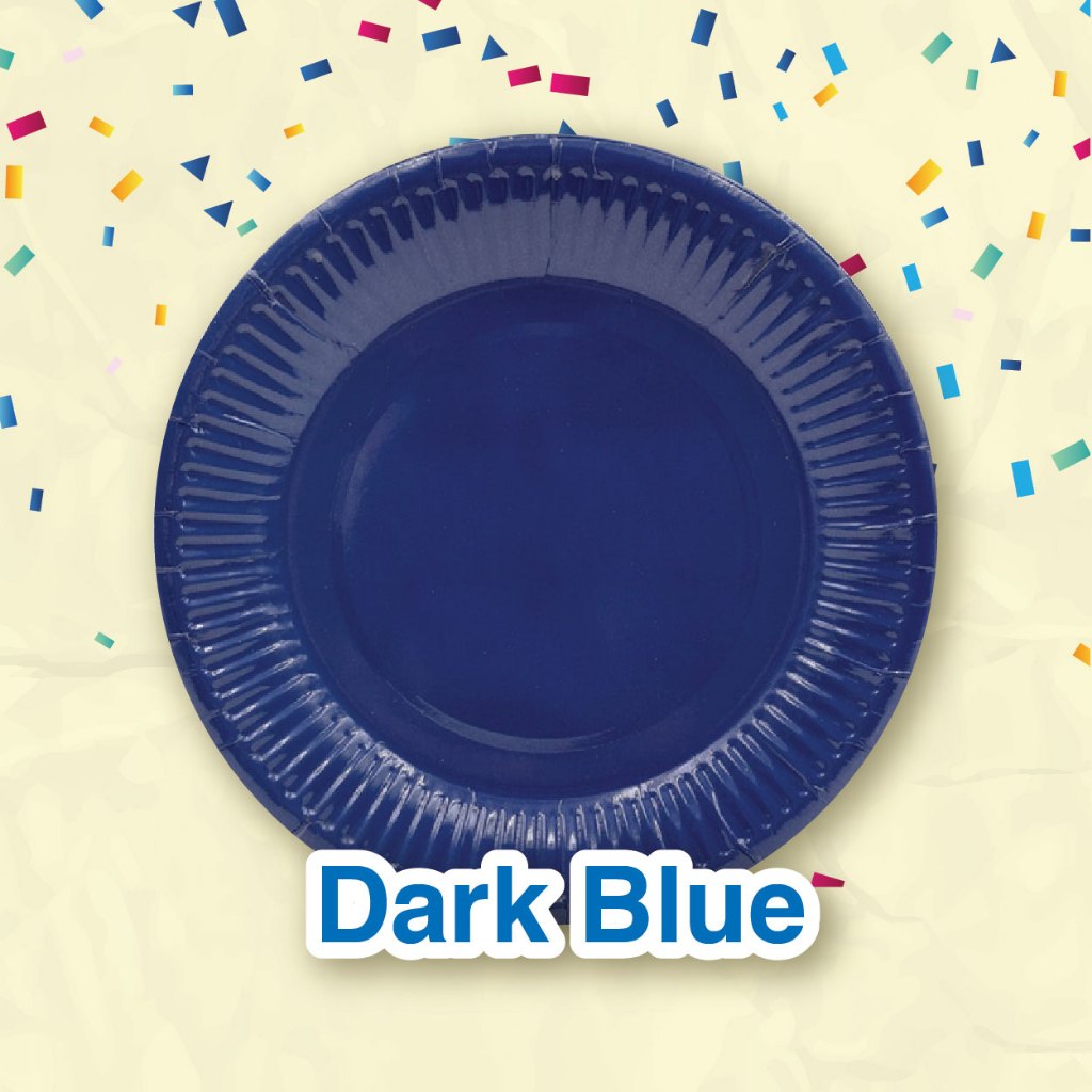Coloured Paper Plate 7" (10pcs/pkt)