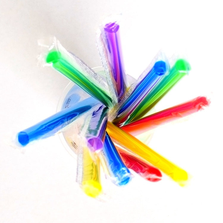 Coloured Plastic Straws (100pcs/pkt)