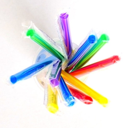 Coloured Plastic Straws (100pcs/pkt)