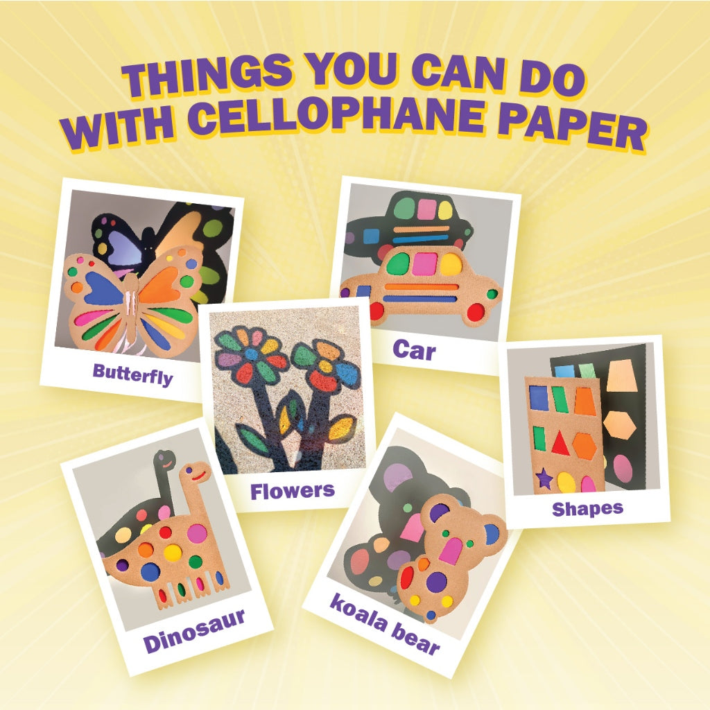 Paper Solofane Cellophane Paper 90cm x 100cm – MixMatchValue
