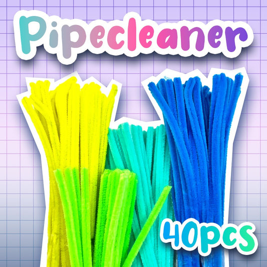 Colourful Chenille Stem 6mm (40pcs/pkt)