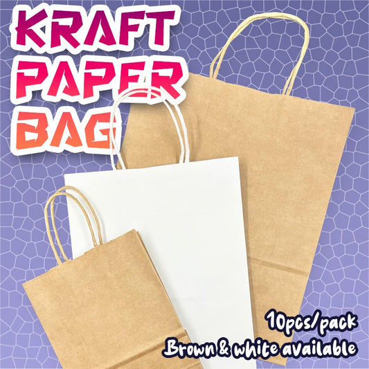 Kraft Paper Bag with Handle (10pcs/pack)