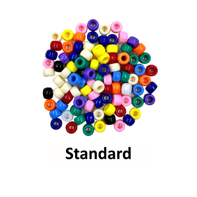 Colourful Pony Beads (100pcs/pkt)