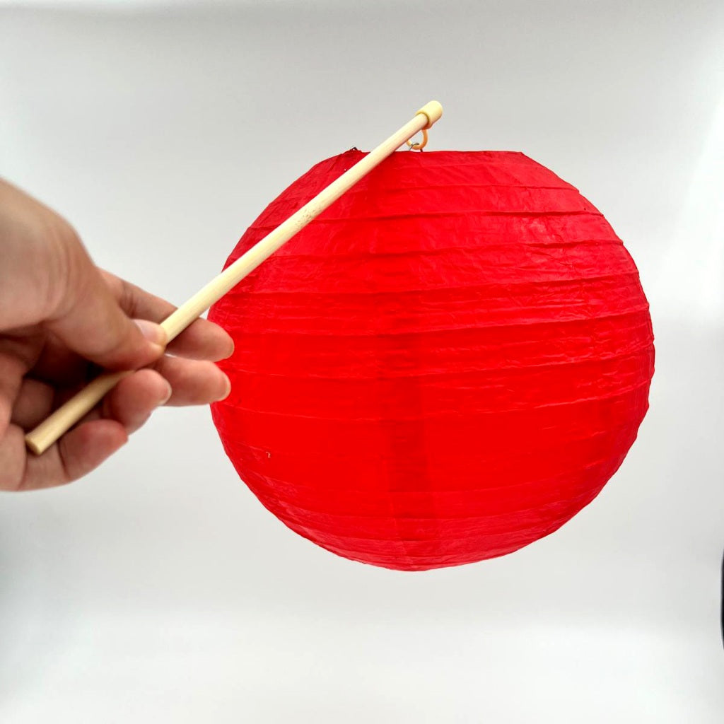 Paintable Paper Lantern (With Stick)
